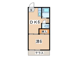 パ―ムテラスの物件間取画像